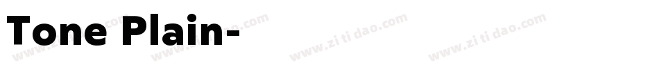 Tone Plain字体转换